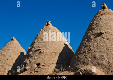 Mudbrick adobe Häuser in der Stadt Harran, Sanliurfa, Türkei. Stockfoto