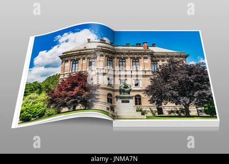 Der Kroatischen Akademie der Wissenschaften und Künste ist die höchste wissenschaftliche Einrichtung in Kroatien, Zagreb, Kroatien, Europa Stockfoto