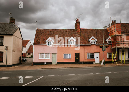 Straße Detail in Lavenham, England Stockfoto