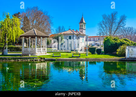 Blick in Solin Stadt im Vorort der Stadt Split, Kroatien. Stockfoto