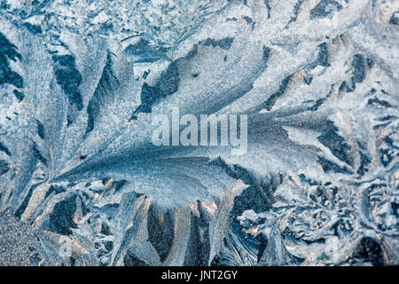 Hintergründe Frost gefrorenen Eis Fenster Stockfoto