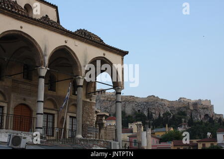 Tsisdarakis Moschee ist ein aus dem 18. Jahrhundert osmanischen Moschee, jetzt funktionieren als ein Museum in Athen, Griechenland. Stockfoto