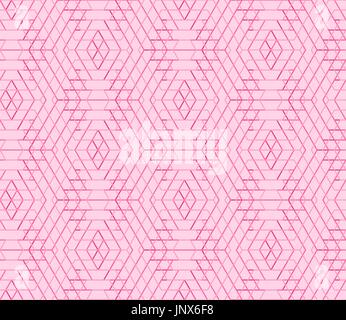 Nahtlose geometrische Muster, Sechseck abstrakten Hintergrund, rosa Vektor universal wallpaper Stock Vektor
