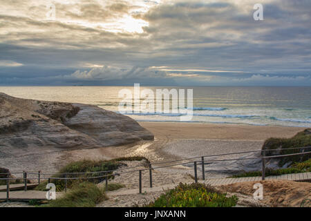 Obidos, Portugal. 26. Juni 2017. Rei Cortico Strand in Obidos.  Obidos, Portugal. Foto: Ricardo Rocha. Stockfoto