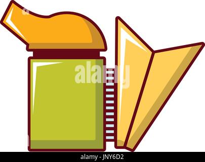 Imkerei Raucher Symbol, Cartoon-Stil Stock Vektor