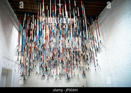 Los Angeles, USA. 30. Juli 2017. Das 14. Werk schließt zeitgenössische Kunst-Installation nach Sonntag, 30. Juli 2017 in Los Angeles, Kalifornien. Bildnachweis: Nick Savander/Alamy Live-Nachrichten Stockfoto