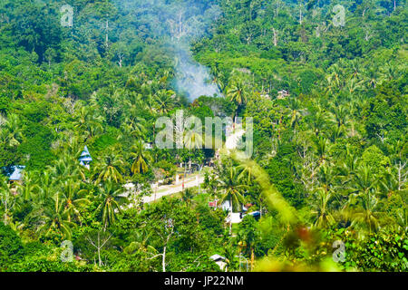 WEST-PAPUA LANDSCHAFT UND MENSCH UND GESELLSCHAFT Stockfoto