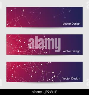 Reihe von Bannern, horizontale Stock Vektor