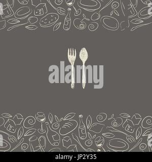 Restaurant-Menü-design Stock Vektor