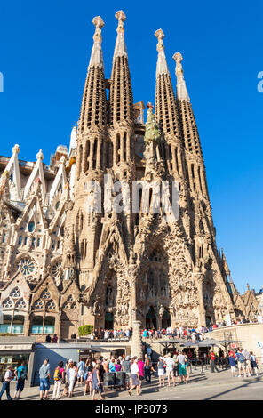 Spanien Barcelona Spanien Barcelona Antoni Gaudis Sagrada Familia Barcelona la Sagrada Familia Kathedrale Barcelona Spanien Katalonien Katalonien Eu Europa Stockfoto