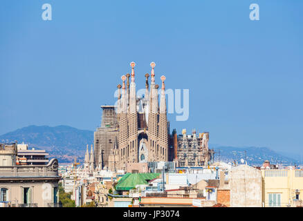 Spanien Barcelona Spanien Barcelona Antoni Gaudis Sagrada Familia Barcelona la Sagrada Familia Kathedrale Barcelona Spanien Katalonien Katalonien Eu Europa Stockfoto