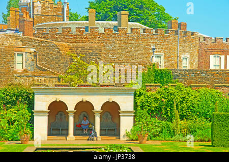 Walmer Castle, Königin Mütter Garten, Kent, England Stockfoto