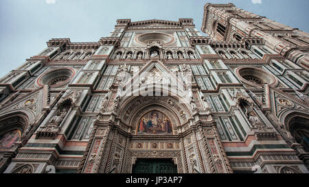 Fassade von Florenz Kathedrale Stockfoto