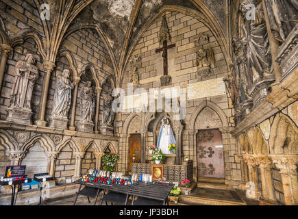 Frankreich, Bretagne, Côtes-d ' Armor-Abteilung, Guingamp, Kapelle der schwarzen Madonna von Guingamp an der Basilika Notre-Dame de Bon Secours Stockfoto