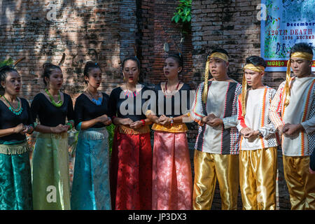 Chorwettbewerb, Fort Santiago, Intramuros, Manila, Philippinen Stockfoto