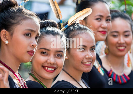 Chorwettbewerb, Fort Santiago, Intramuros, Manila, Philippinen Stockfoto