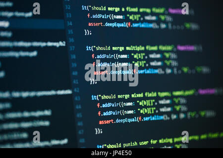 Software Computer Programmier-code Stockfoto