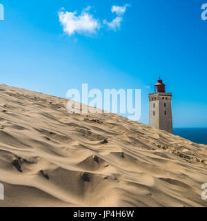 Aufgegeben von Rubjerg Knude Leuchtturm und Dünen, Nordseeküste, Dänemark Stockfoto