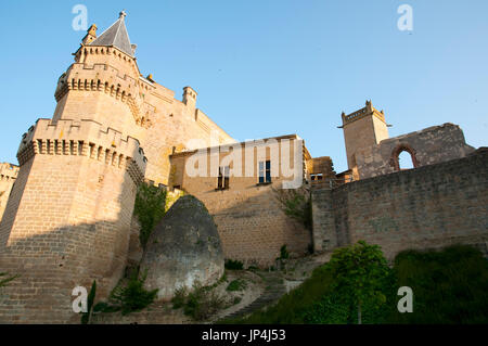 Burg von Olite - Spanien Stockfoto