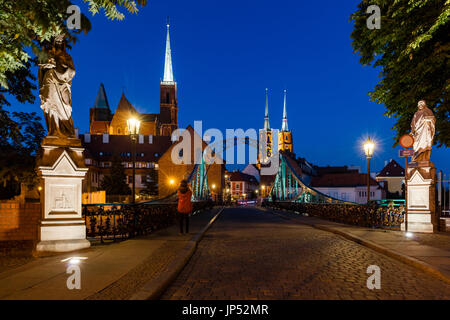 Wroclaw/Breslau Ostrow Tumski Niederschlesien Polen Stockfoto