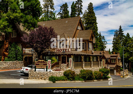 Das Saddleback Inn am Lake Arrowhead California USA Stockfoto