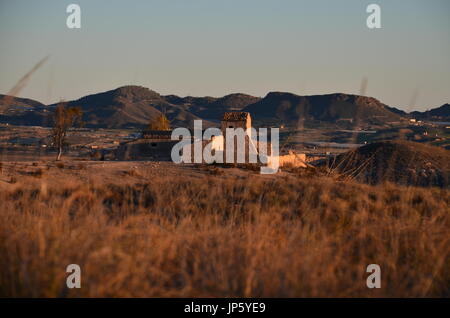 Alte Finca auf dem Land Mazarrón Stockfoto