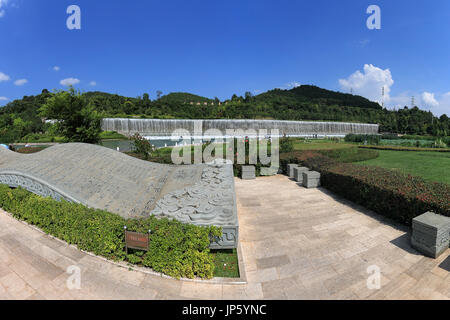 Yuxi, China - 29. Juli 2017: Panoramablick von Yuxi Garten Botanischer Garten, eines der größten in Yuxi. Stockfoto