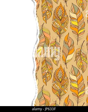 bunte Muster mit zerrissenes Papier Stock Vektor