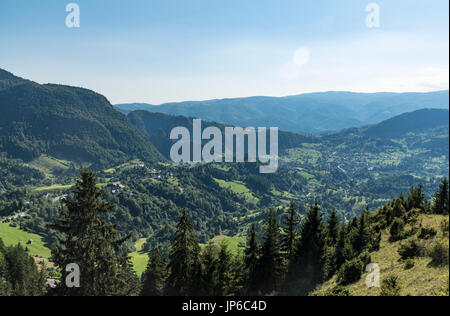 Landschaft auf Campulung - moeciu - Bran - Brasov, Rumänien Stockfoto