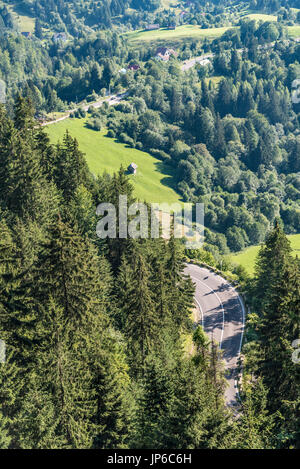 Landschaft auf Campulung - moeciu - Bran - Brasov, Rumänien Stockfoto