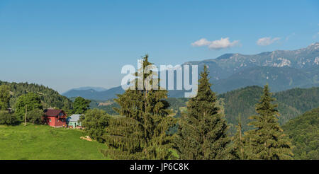 Landschaft auf Campulung - moeciu - Bran - Brasov, Rumänien Stockfoto