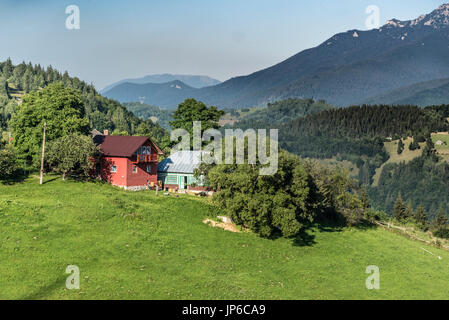 Landschaft auf Campulung - moeciu - Bran - Brasov, Rumänien Stockfoto