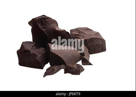 Dunkle Schokolade Brocken Stockfoto