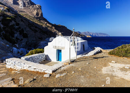 AGIA ANNA - AMORGOS CYCLADES GRIECHENLAND Stockfoto