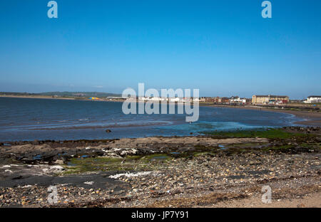 Der Strand von Prestwick an einer ruhigen aber sonniger Frühlingstag Ayrshire, Schottland Stockfoto