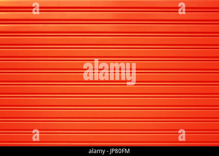 Rot Metall Walze Tür Sicherheitsuntergrund Stockfoto