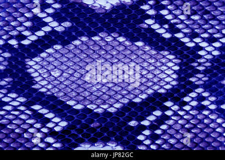 blaue Textur Lederhaut Stockfoto