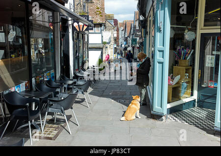 Straße in Frome, Somerset Stockfoto