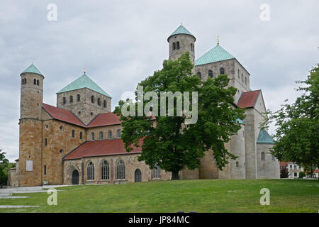 Hildesheimer Dom, Hohe Domkirche St. Mariä Himmelfahrt, Hildesheim, Niedersachsen, Deutschland | Hildesheimer Dom, Kathedrale Mariä Himmelfahrt Stockfoto