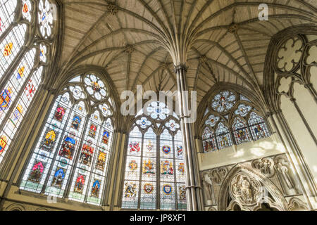 England, London, Westminster Abbey, der Kapitelsaal Stockfoto