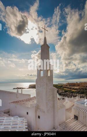 Spanien, Balearen Insel Menorca, alte Binibeca Fischerdorf Stockfoto