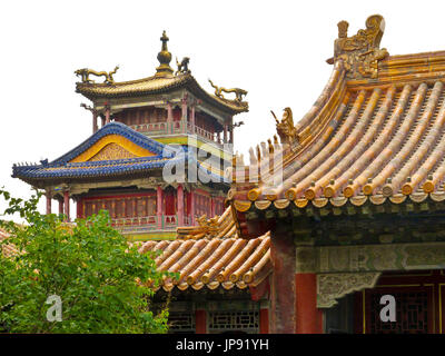 Pavillon des Regens von Blumen, die Verbotene Stadt, Beijing, China Stockfoto