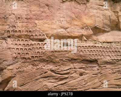 Yungang Grotten, Datong, Shanxi, China Stockfoto