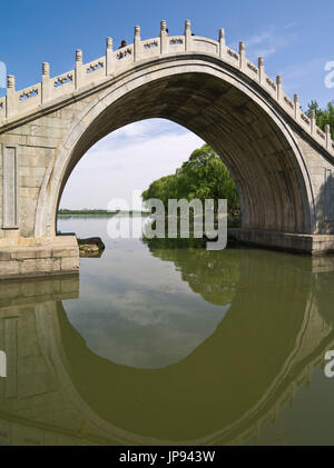 Jade-Belt-Brücke, der Sommerpalast, Peking, China Stockfoto