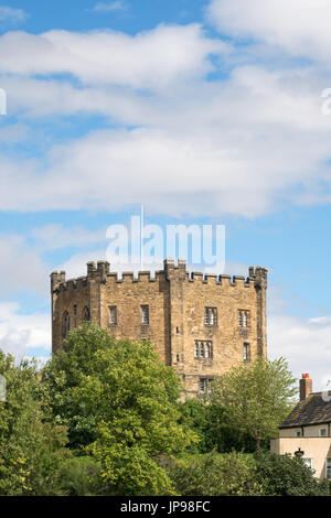 Durham Castle keep, Durham University Hall des Wohnsitzes, Palace Green, Durham, England, UK Stockfoto