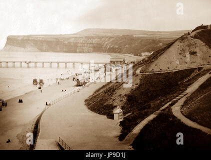 Saltburn am Meer, viktorianische Periode Stockfoto