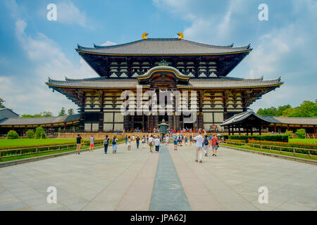 Nara, Japan - 26. Juli 2017: Tōdai-Ji bedeutet wörtlich östlichen großen Tempel. Dieser Tempel ist ein buddhistischer Tempel befindet sich in der Stadt Nara Stockfoto