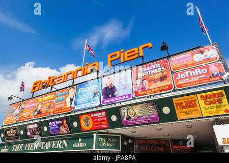 England, Norfolk, Great Yarmouth, die Pier-Eingang Stockfoto