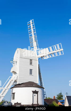 England, Suffolk, Saxtead grün, Post-Mühle Stockfoto