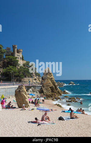 Spanien, Katalonien, Costa Brava, Lloret de Mar Stadtzentrum, Stockfoto